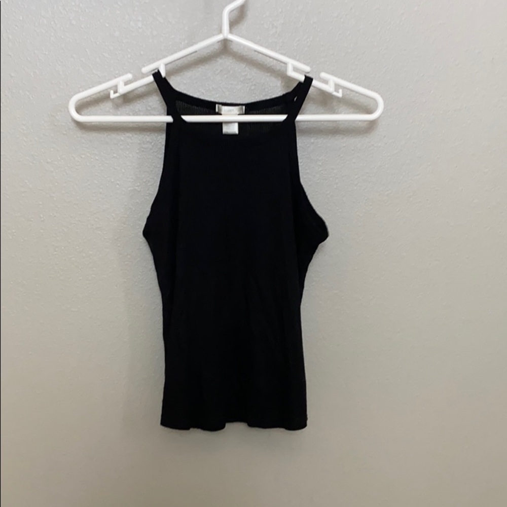 tillys high neck ribbed tank top